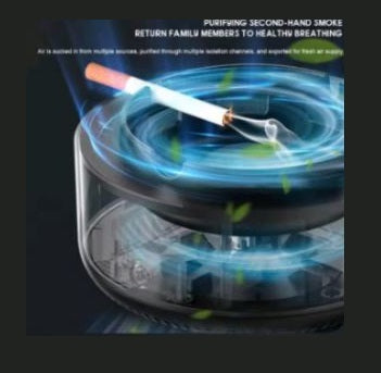 Portable Ashtray Extinguisher Cell Operated | Smokeless Cigarette Ash Tray with Box Packing | Random Colors