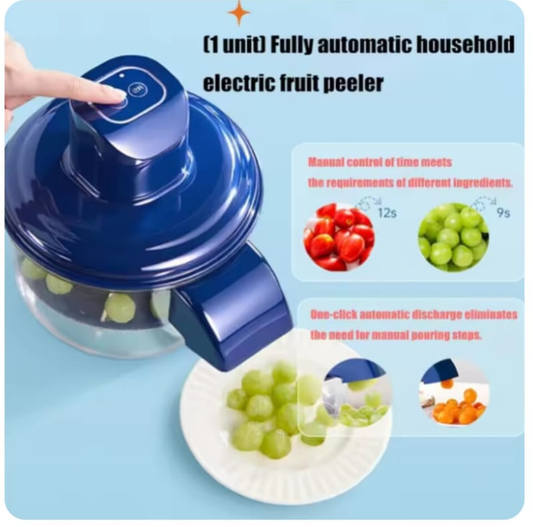 Electric Grape Peeler Machine – Rechargeable Garlic & Grape Skin Remover | Automatic Veggie Peeler Tool for Home & Commercial Kitchen