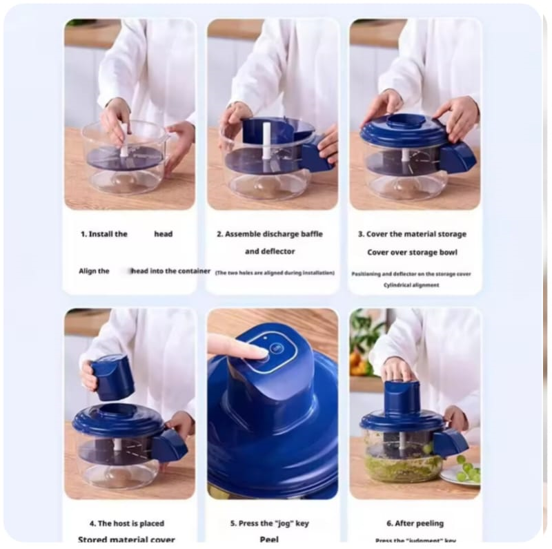 Electric Grape Peeler Machine – Rechargeable Garlic & Grape Skin Remover | Automatic Veggie Peeler Tool for Home & Commercial Kitchen