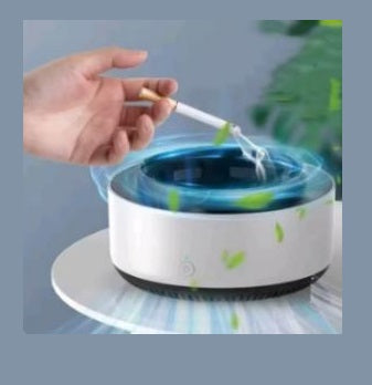 Portable Ashtray Extinguisher Cell Operated | Smokeless Cigarette Ash Tray with Box Packing | Random Colors