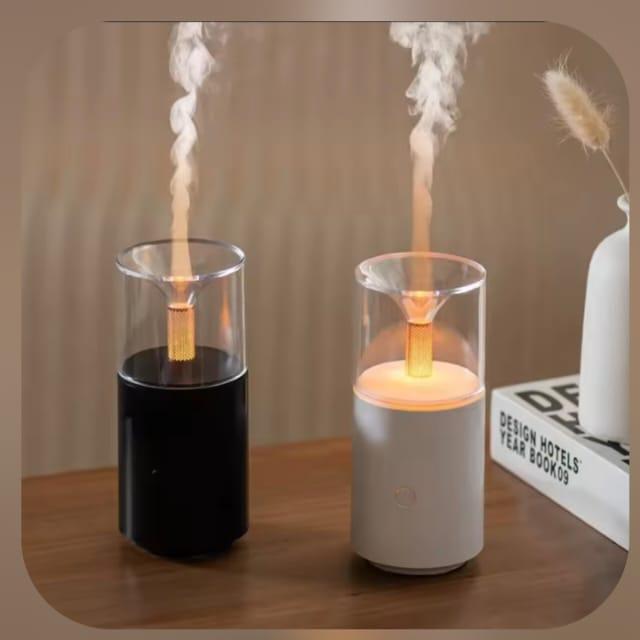 Candlelight Electric Humidifier USB Aroma Diffuser | Flame Effect Air Humidifier with Box Packing