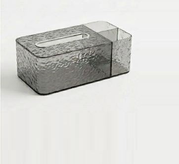 Acrylic Glacier Tissue Box Cover | Premium Transparent Tissue Holder | Modern Luxury Tissue Case for Home, Office & Car