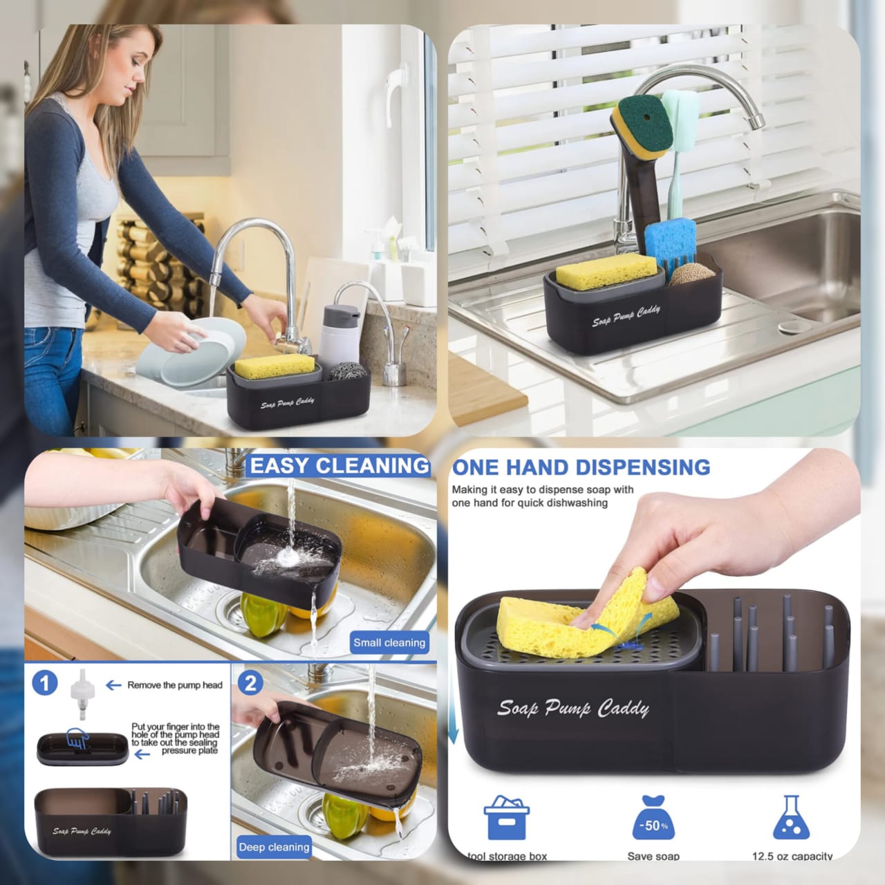 Soap Pump and Sink Caddy