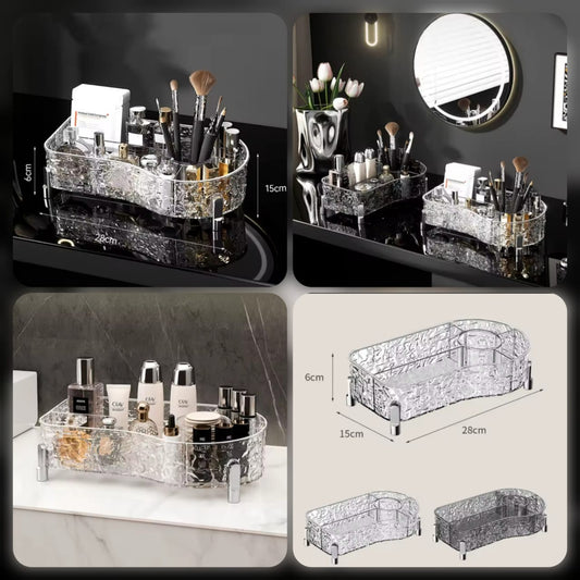 Glacier Makeup with Brush Holder