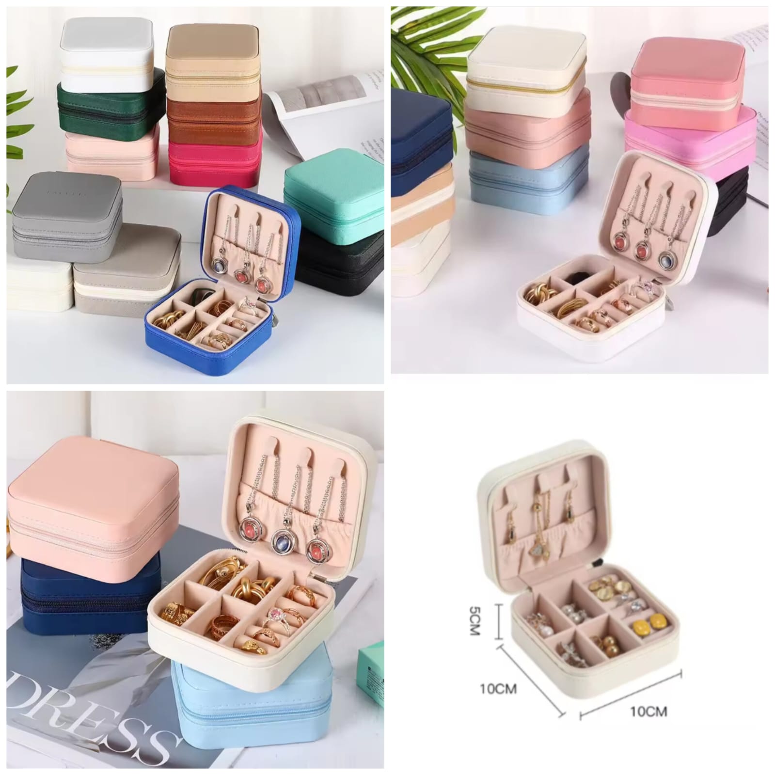 Mini Leather Jewellery Organizer