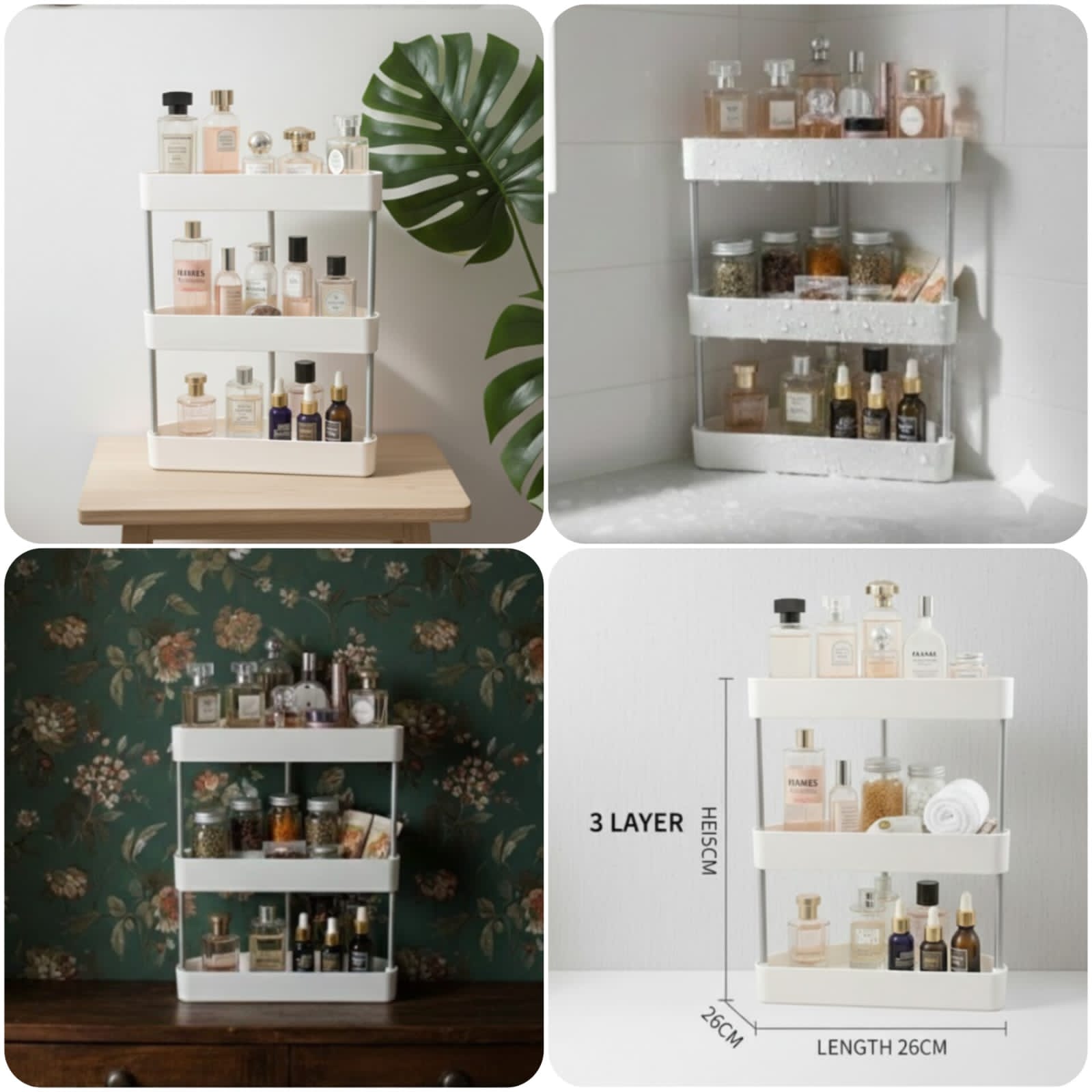 3L Corner Storage Rack