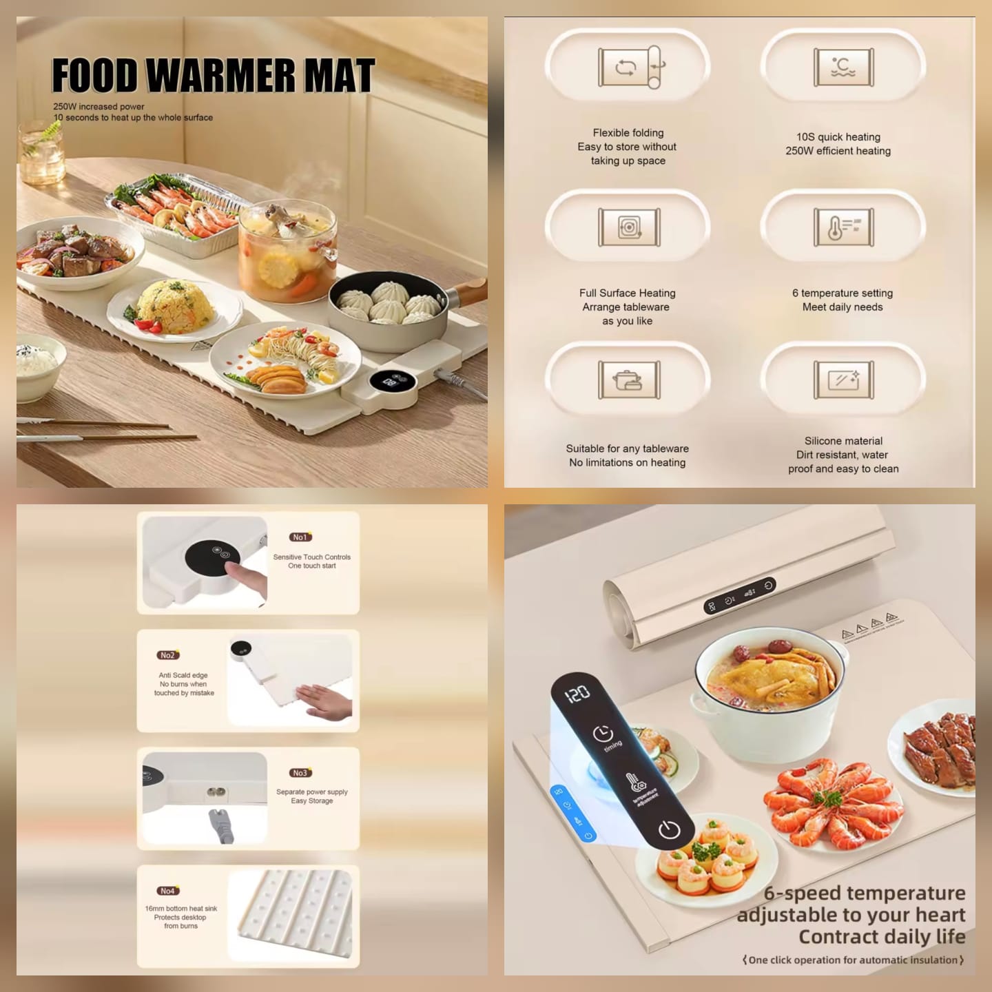 Silicone Electric Food Warmer Matt