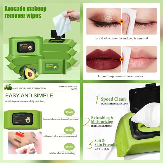 Avocado Makeup Remover Wipes