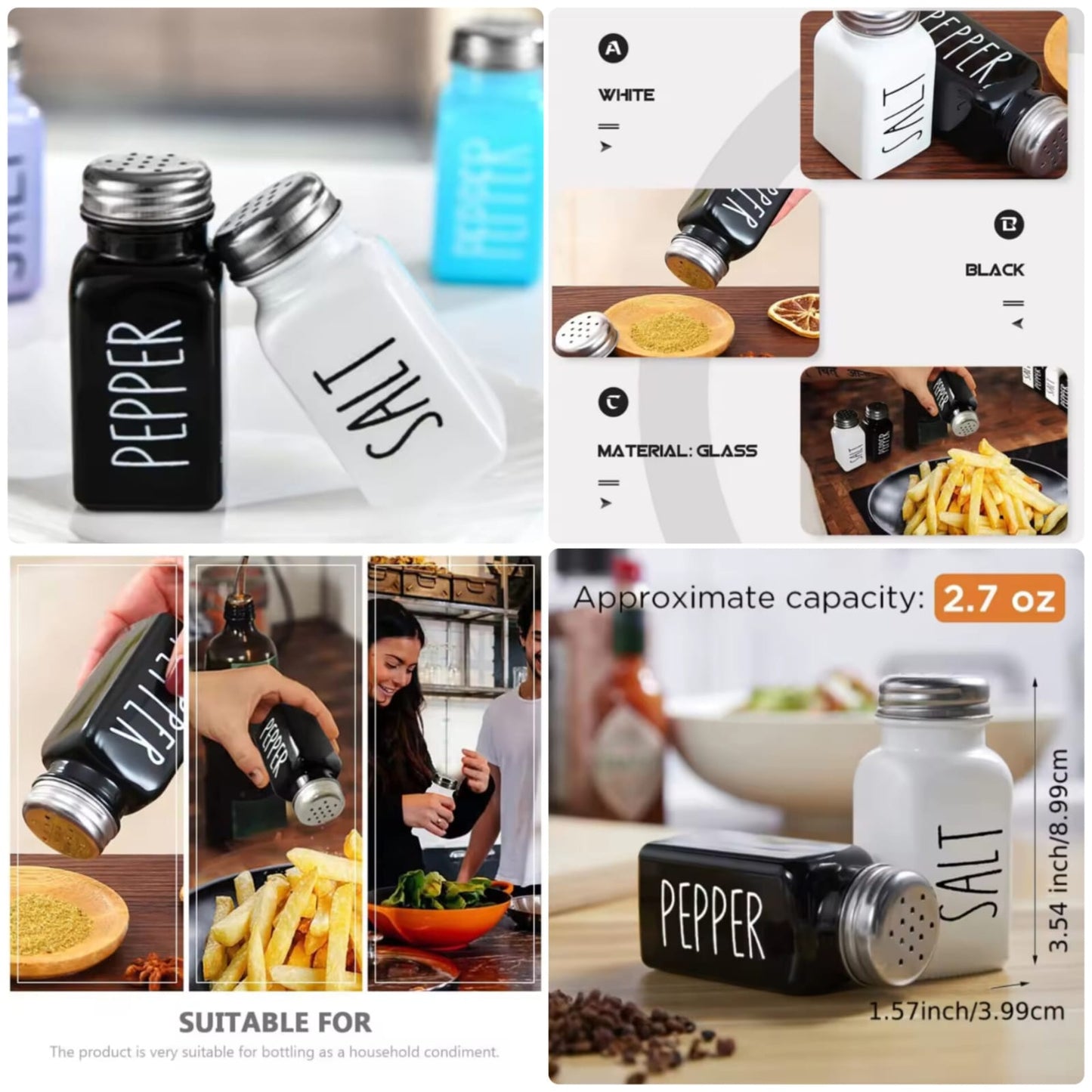 Ceramic Salt & Papper Bottles