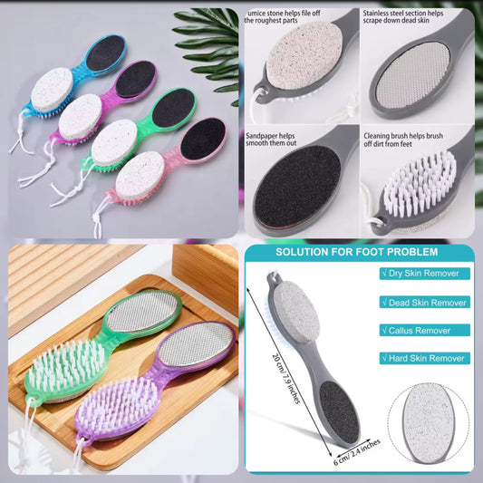 4in1 Pedicure Foot Scrubber Brush