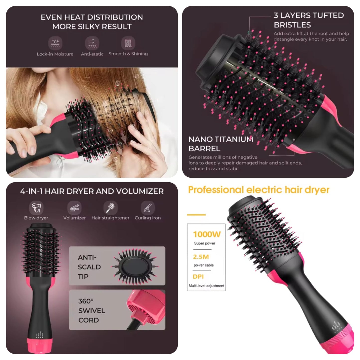One Step Hair Dryer & Straightener