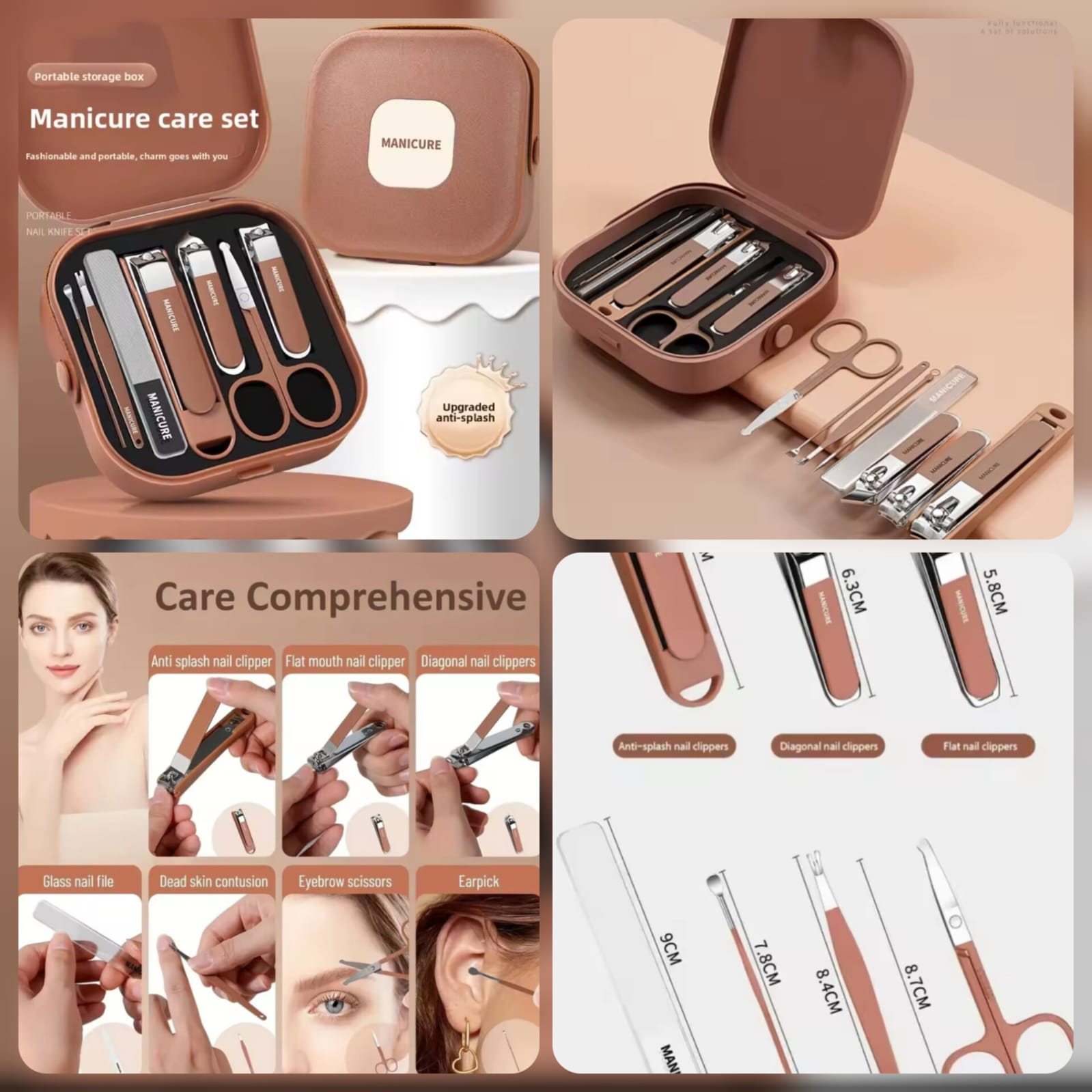 8Pcs Portable Manicure Kit