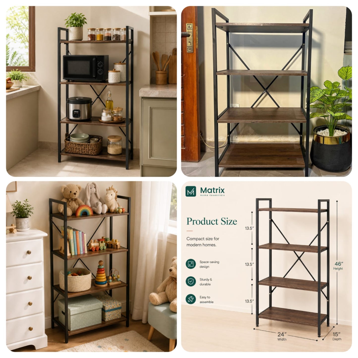 Matrix 4-Tier Universal Storage Rack
