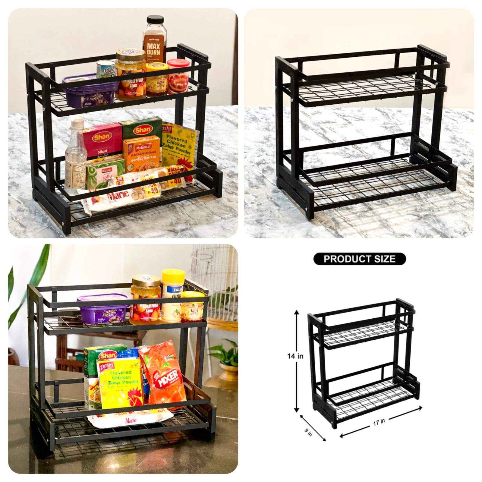 Matrix 2-Tier Countertop Storage Rack