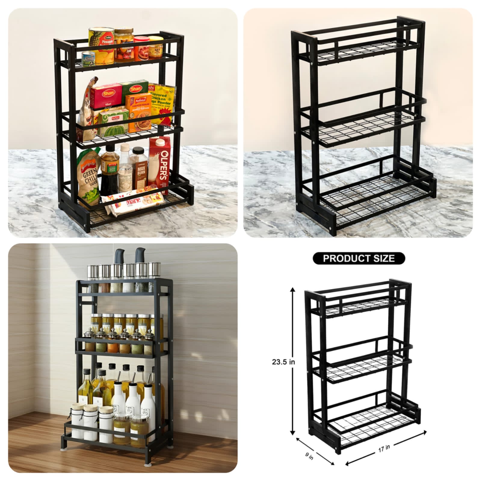 Matrix 3-Tier Countertop Storage Rack