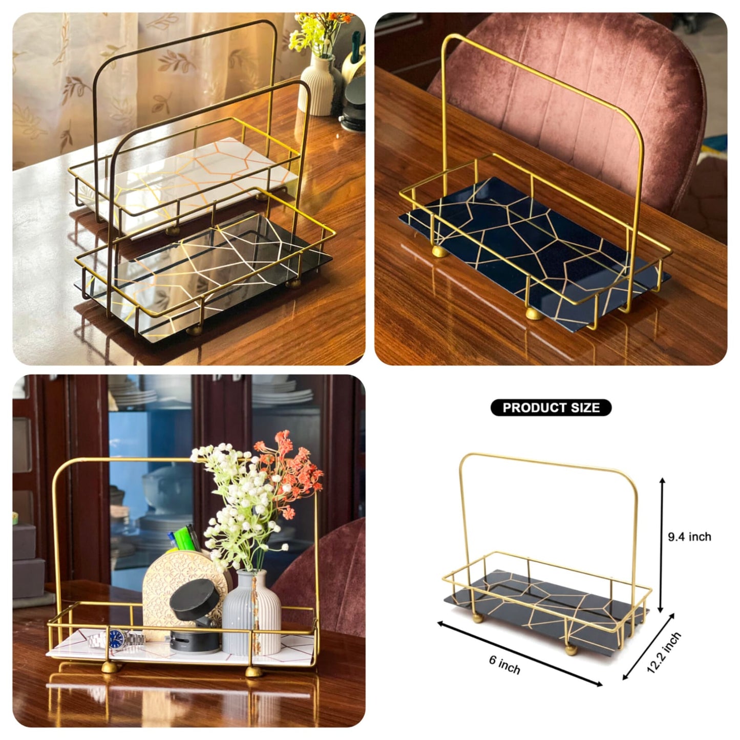 Matrix Golden Arc Vanity Stand
