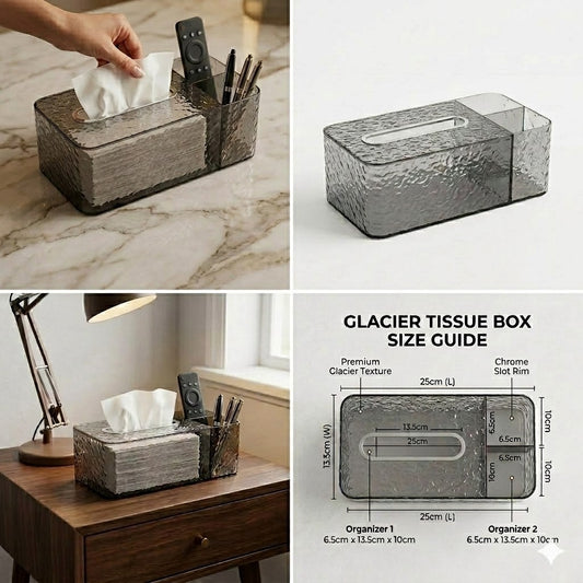 Acrylic Glacier Tissue Box
