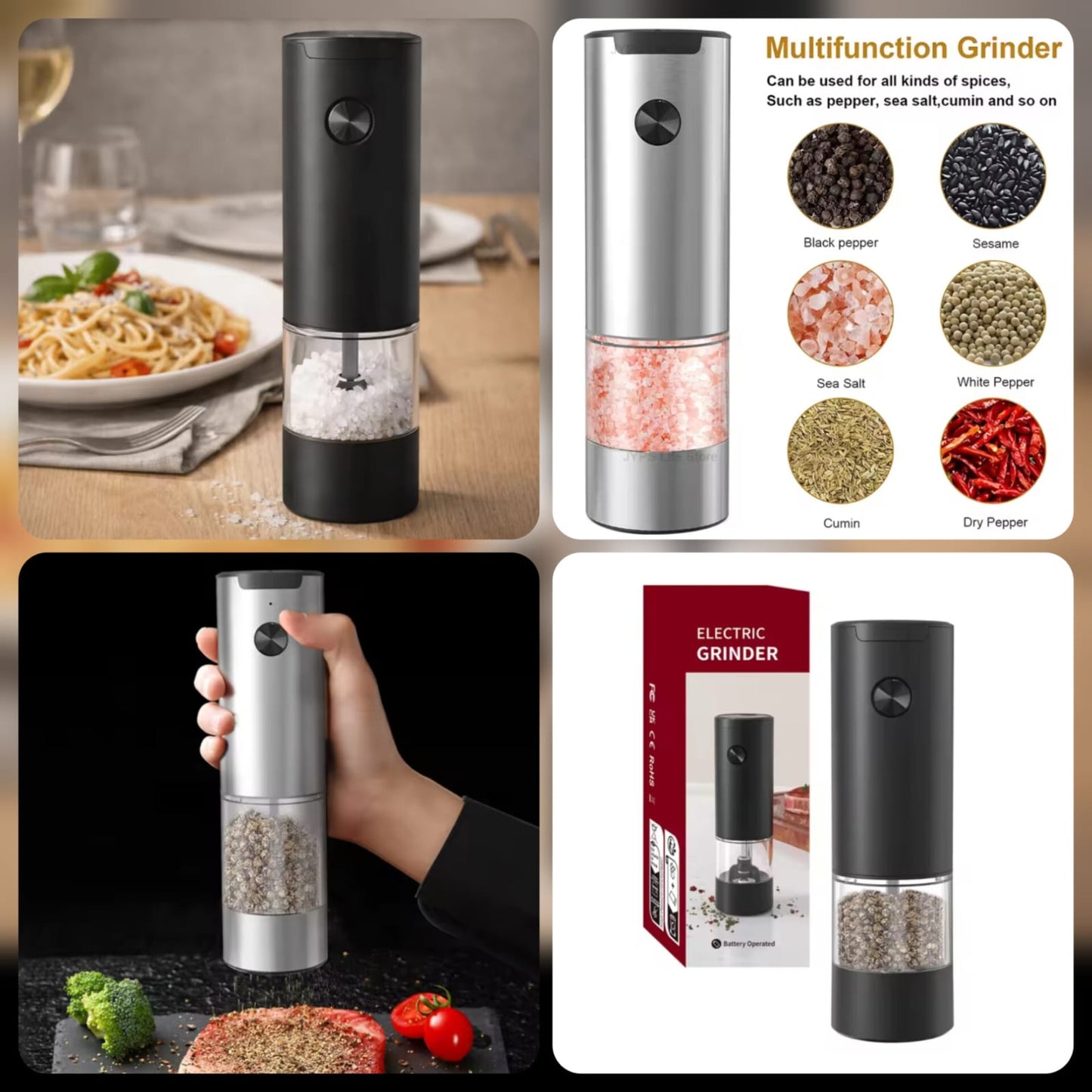 Cell Operated Salt & Paper Grinder