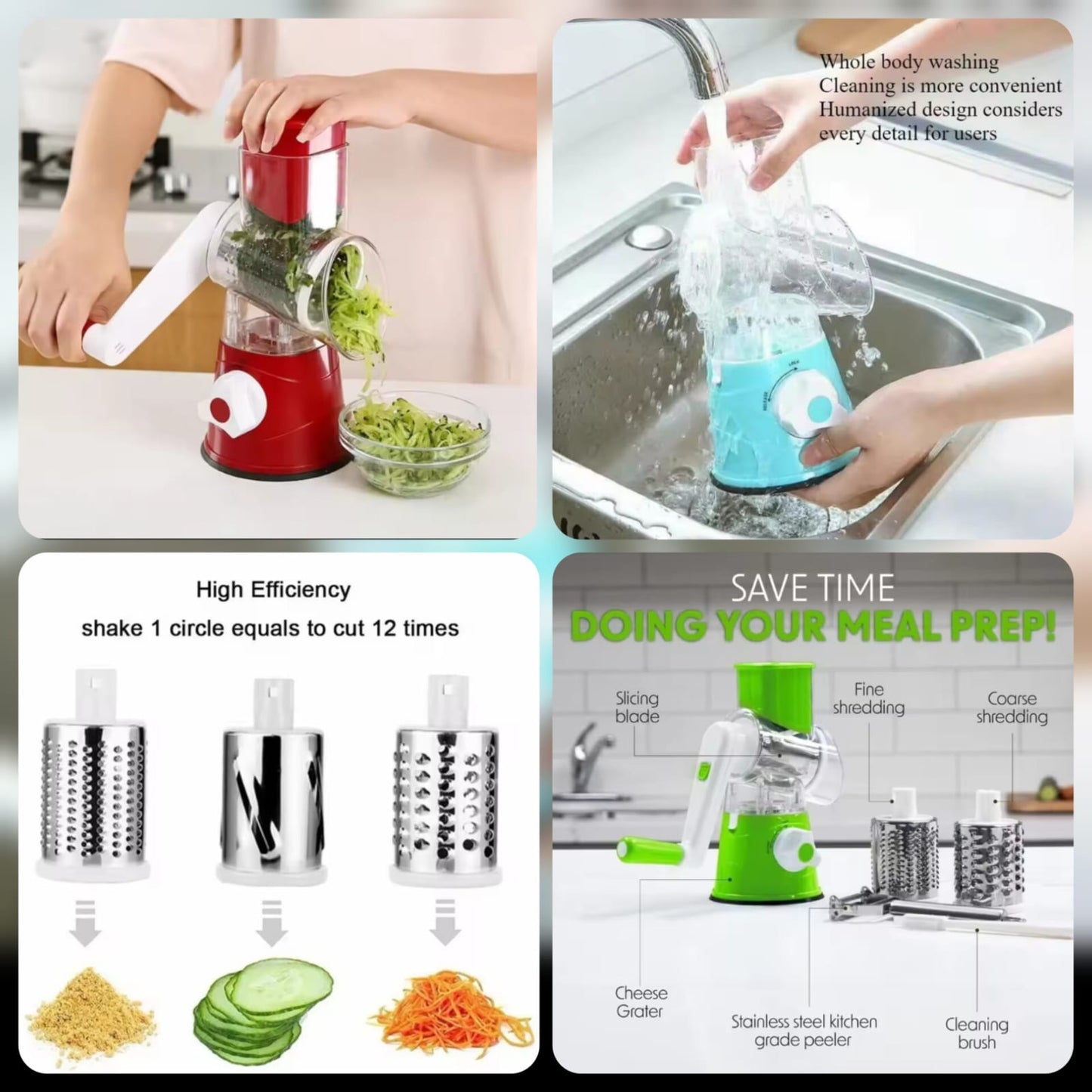 Multifunctional Vegetable Drum Cutter