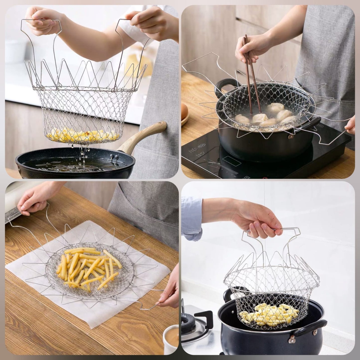 Stainless Steel Frying Basket