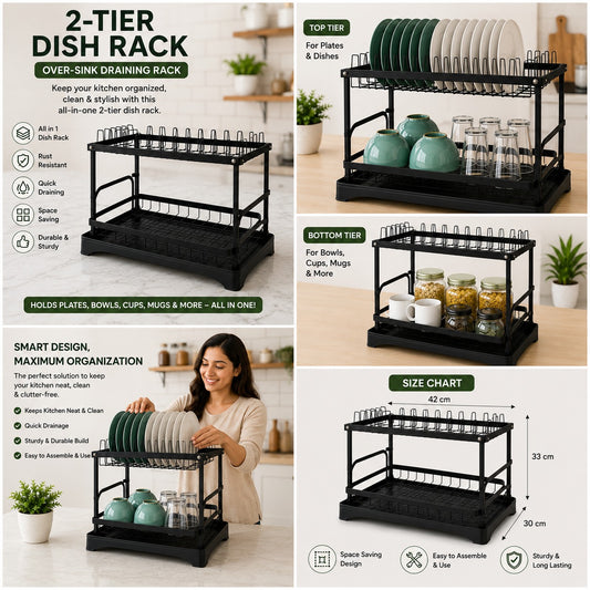 2-Tier Dish Rack