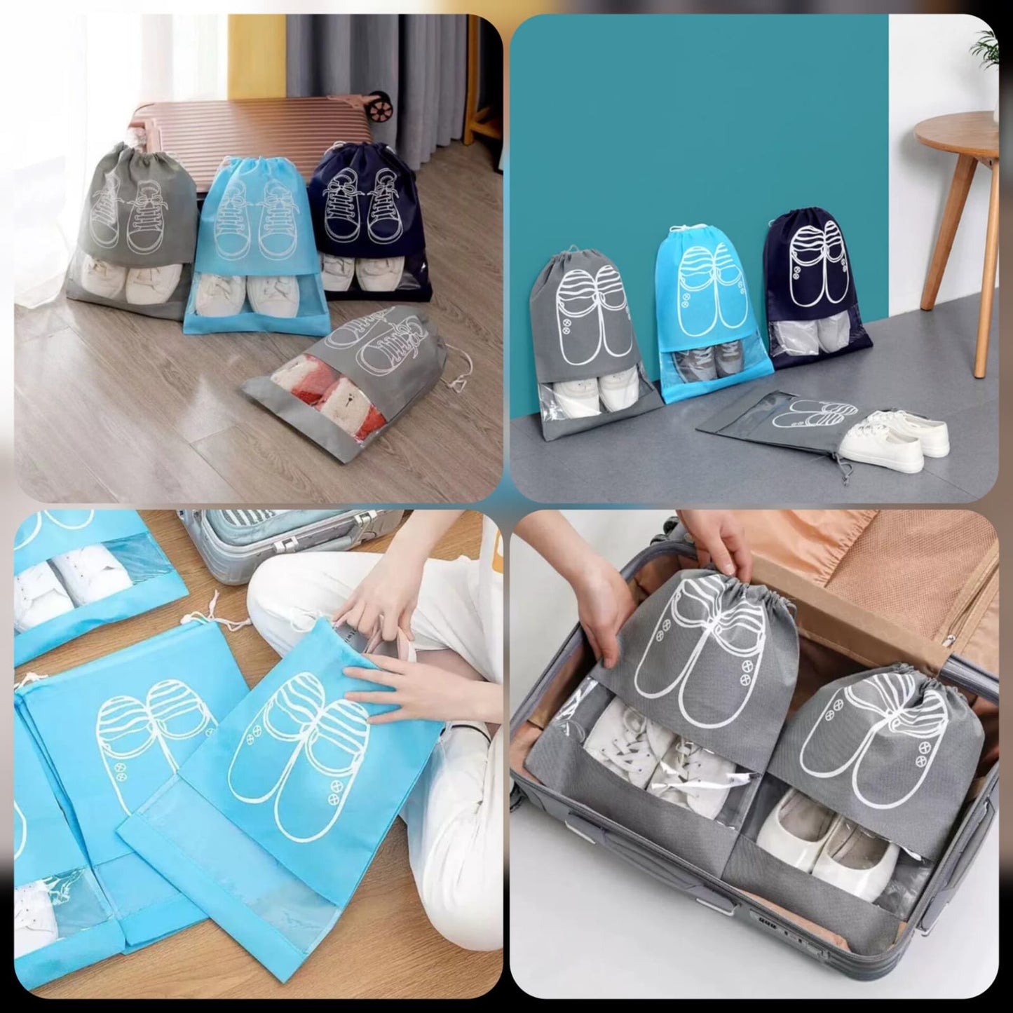 Printed Shoe Pouch