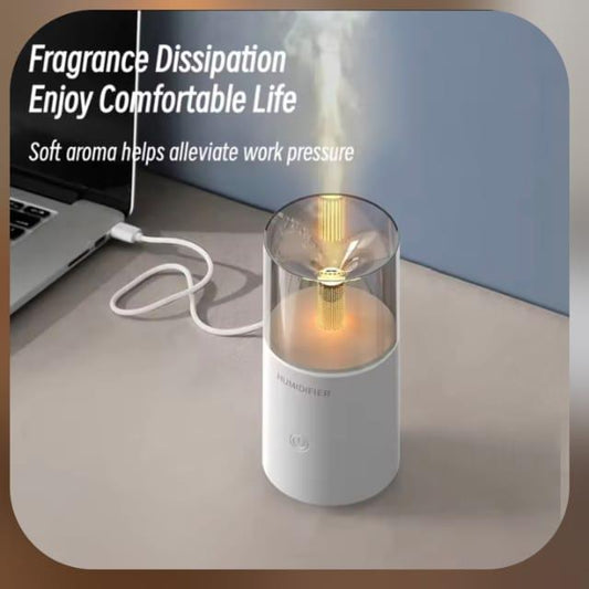 Candlelight Electric Humidifier USB Aroma Diffuser | Flame Effect Air Humidifier with Box Packing