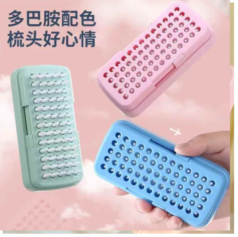 Stretch Hair Brush for Women & Men – Flexible Detangling Hair Comb for Curly, Thick & Straight Hair