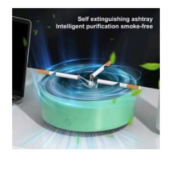 Portable Ashtray Extinguisher Cell Operated | Smokeless Cigarette Ash Tray with Box Packing | Random Colors