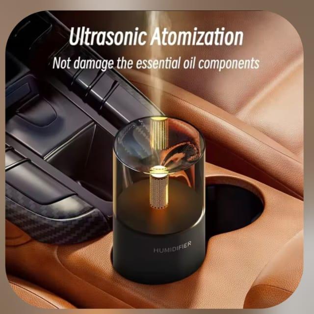 Candlelight Electric Humidifier USB Aroma Diffuser | Flame Effect Air Humidifier with Box Packing